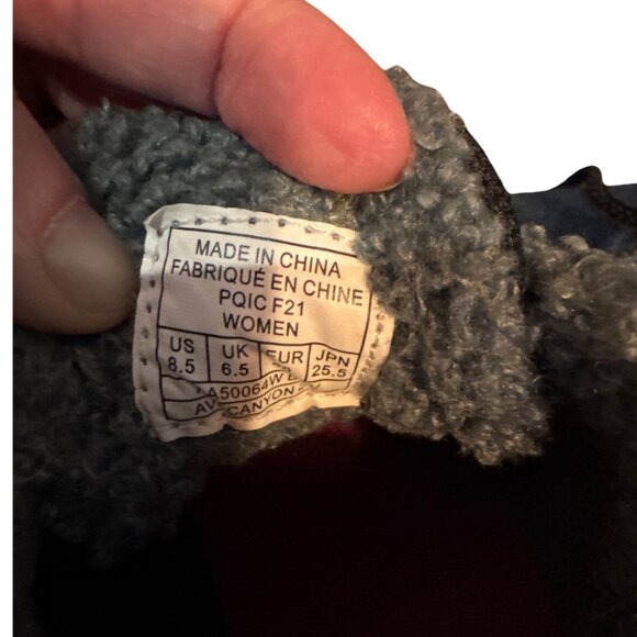 Avia Womens Memory Foam Athletic Shoes W/ Faux Fur Lining Black/Grey Size 8.5 - Picture 6 of 6